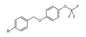 1-bromo-4-((4-(trifluoromethoxy)phenoxy)methyl)benzene结构式