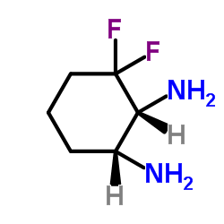 (1R,2R)-3,3-Difluoro-1,2-cyclohexanediamine结构式