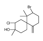 (4R,9R,10S)-4-bromo-10-chloro-5,5,9-trimethyl-1-methylidenespiro[5.5]undecan-9-ol结构式