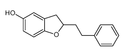 2-(2-phenylethyl)-2,3-dihydro-1-benzofuran-5-ol结构式