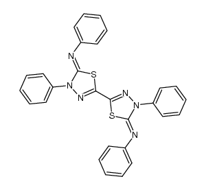 2,2'-bis-(4-phenyl-5-phenylimino-1,3,4-thiadiazole) Structure