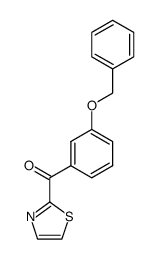 (3-(benzyloxy)phenyl) thiazol-2-yl ketone结构式