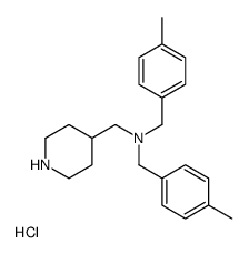 Bis-(4-Methyl-benzyl)-piperidin-4-ylmethyl-amine hydrochloride Structure