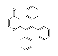 2-(1,2,2-triphenylethenyl)-2,3-dihydropyran-4-one结构式