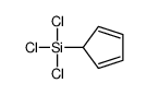 trichloro(cyclopenta-2,4-dien-1-yl)silane结构式