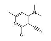 2-chloro-4-(dimethylamino)-6-methylpyridine-3-carbonitrile结构式