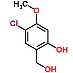 4-Chloro-2-(hydroxymethyl)-5-methoxyphenol Structure