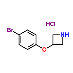 3-(4-Bromophenoxy)azetidine hydrochloride (1:1) structure