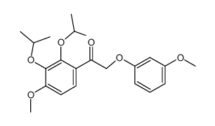 2,3-diisopropoxy-4-methoxy-alpha-[(3-methoxyphenyl)oxy]acetophenone结构式