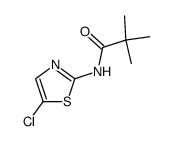 Propionamide,N-(5-chloro-2-thiazolyl)-2,2-dimethyl- (8CI) Structure