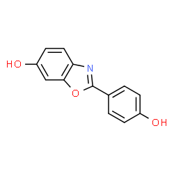 2-(4-hydroxyphenyl)benzo[d]oxazol-6-ol结构式