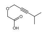 2-(4-methylpent-2-ynoxy)acetic acid Structure