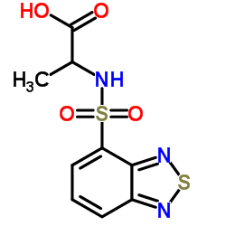 2-(BENZO[1,2,5]THIADIAZOLE-4-SULFONYLAMINO)-PROPIONIC ACID结构式