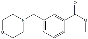 2-Morpholin-4-ylmethyl-isonicotinic acid methyl ester结构式