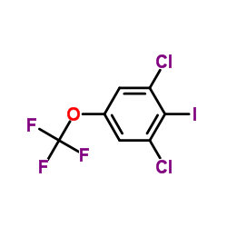 1,3-Dichloro-2-iodo-5-(trifluoromethoxy)benzene structure