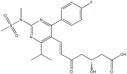 Rosuvastatin Impurity 1 structure