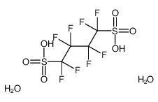 1,1,2,2,3,3,4,4-octafluorobutane-1,4-disulfonic acid,dihydrate Structure