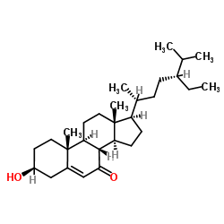 (3β,24S)-3-Hydroxystigmast-5-en-7-one Structure