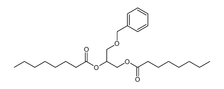 1-O-benzyl-2,3-di-O-octanoyl-rac-glycerol结构式