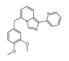 5-[(3,4-dimethoxyphenyl)methyl]-1-pyridin-2-ylimidazo[1,5-a]pyridine结构式