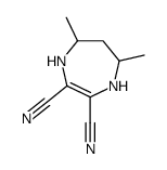 5,7-dimethyl-4,5,6,7-tetrahydro-1H-1,4-diazepine-2,3-dicarbonitrile结构式