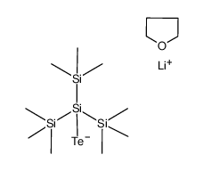 (tetrahydrofurane)lithium tris(trimethylsilyl)silanetelluride Structure