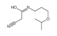 2-cyano-N-(3-propan-2-yloxypropyl)acetamide Structure