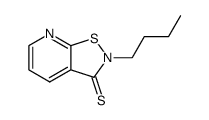 2-butylisothiazolo(5,4-b)pyridine-3(2H)-thione Structure