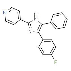 2-(4'-PYRIDINYL)-4-(4'-FLUOROPHENYL)-5-PHENYLIMIDAZOLE structure