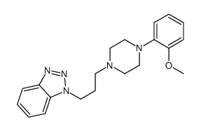 4-(3-(benzotriazol-1-yl)propyl)-1-(2-methoxyphenyl)piperazine结构式