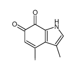 1H-Indole-6,7-dione,3,4-dimethyl-(9CI) picture