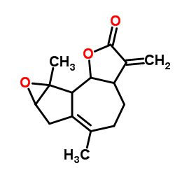 6,8a-Dimethyl-3-methylene-3a,4,5,7,7a,8a,8b,8c-octahydrooxireno[2,3]azuleno[4,5-b]furan-2(3H)-one Structure