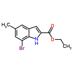 Ethyl 7-bromo-5-methyl-1H-indole-2-carboxylate Structure