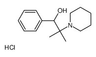 2-methyl-1-phenyl-2-piperidin-1-ylpropan-1-ol,hydrochloride结构式