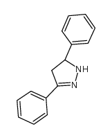 3,5-diphenyl-4,5-dihydro-1h-pyrazole structure
