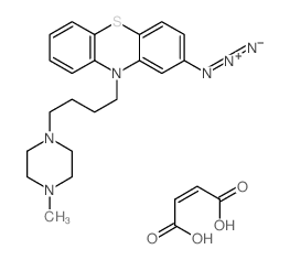 Phenothiazine, 2-azido-10-[4-(4-methyl-1-piperazinyl)butyl]-, difumarate Structure