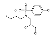 4-chloro-N,N-bis(2,3-dichloropropyl)benzenesulfonamide结构式