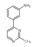 4-(3-aminophenyl)-2-methylpyrimidine Structure
