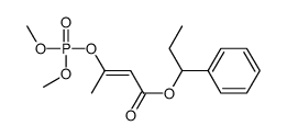 3-(Dimethoxyphosphinyloxy)-2-butenoic acid α-ethylbenzyl ester Structure