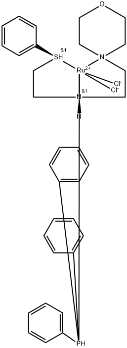 二氯[rel-[N(S)]-N-[2-[(R)-苯硫基-κS]乙基]-4-吗啉乙胺-κNN4,κN4](三苯基膦)钌(II)图片