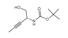 Carbamic acid, [1-(hydroxymethyl)-2-butynyl]-, 1,1-dimethylethyl ester, (R)- structure