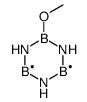 2-methoxy-1,3,5,2,4λ2,6λ2-triazatriborinane结构式
