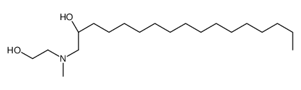 (2R)-1-[2-hydroxyethyl(methyl)amino]heptadecan-2-ol结构式