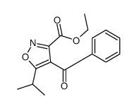 ethyl 4-benzoyl-5-propan-2-yl-1,2-oxazole-3-carboxylate结构式