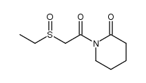 1-((ethylsulfinyl)acetyl)piperidin-2-one Structure