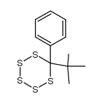 6-tert-butyl-6-phenylpentathiane Structure