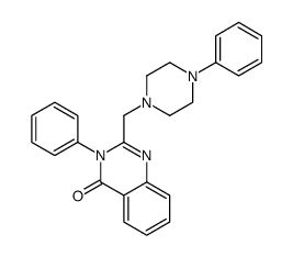 3-phenyl-2-[(4-phenylpiperazin-1-yl)methyl]quinazolin-4-one结构式