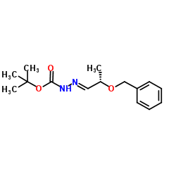 (S)-O-BENZYLLACTALDEHYDE-N-(TERT-BUTOXYCARBONYL)HYDRAZONE结构式