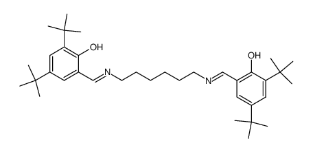 N,N'-bis(3,5-di-t-butylsalicylidene)-1,6-diaminohexane结构式