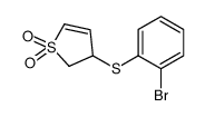 3-(2-bromophenyl)sulfanyl-2,3-dihydrothiophene 1,1-dioxide Structure